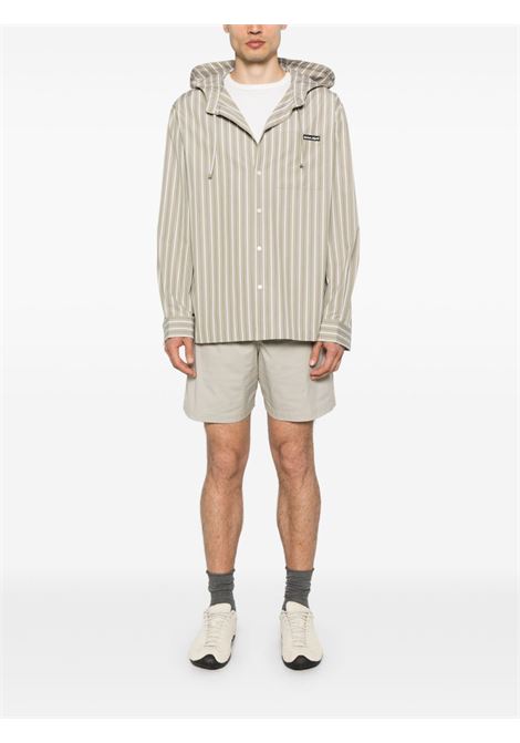 Green  hooded shirt Maison kitsuné - men MAISON KITSUNÉ | OM00411WC50440184